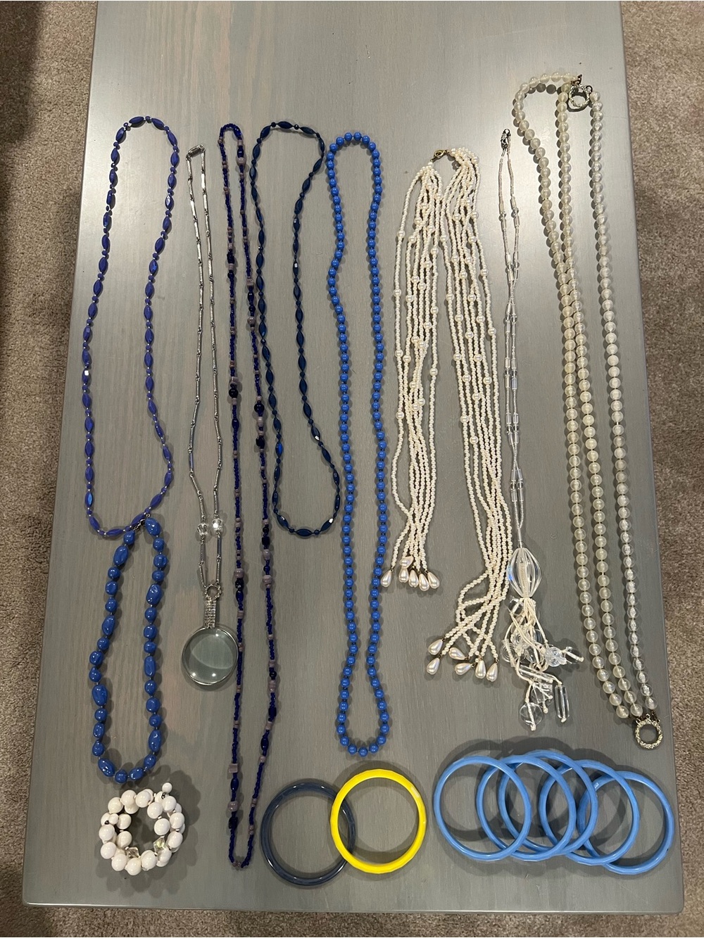 Vintage Necklaces and Bangles Costume Jewelry Bundle